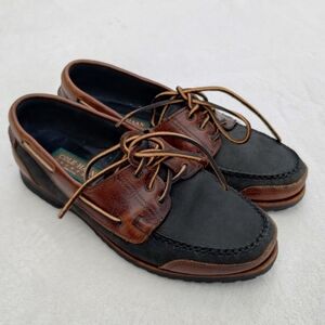 Cole Haan Country Made In USA Men's Leather Boat Shoes Loafers Size 9.5 Brown